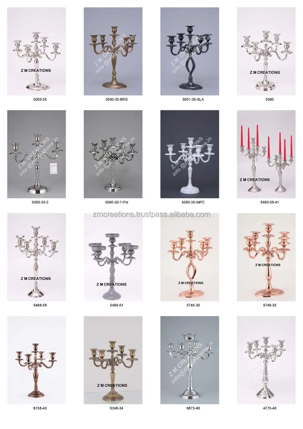 Modern Design Silver Metal Table Top Candle Holder Candelabra Lanterns Candle Jars Hot Selling Home Decoration Item Available