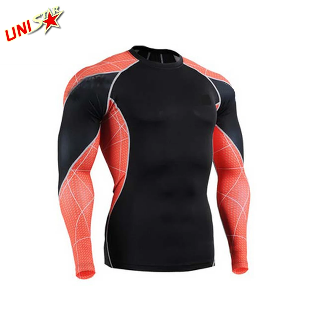 Top Selling Latest Rash Guard Compression Gym Shirts Surfing Long Sleeve Custom Logo UV BJJ Rashguard MMA Sublimated Mens Rash G