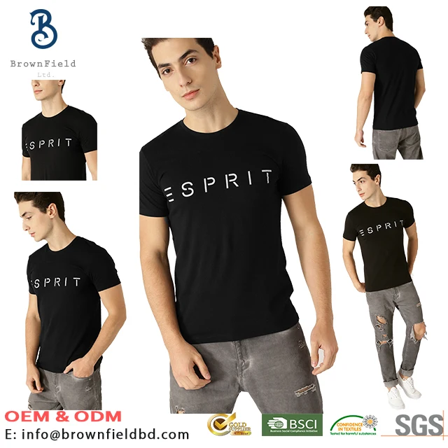 
100% Cotton Hip Hop Promotional High Quality Round Neck Silk Screen Clothing For Best Selling Customization compress T-shirt 