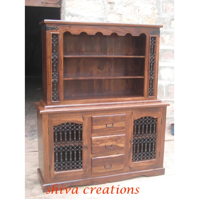 Indian Wood Hutch Sideboard Cabinet Buy Wooden Buffet Sideboard Online in India Sideboard And Cabinets