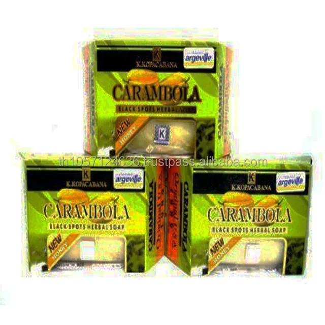 Carambola Black Spots Herbal Soap w/ Honey for Removing Pimples & Blackheads