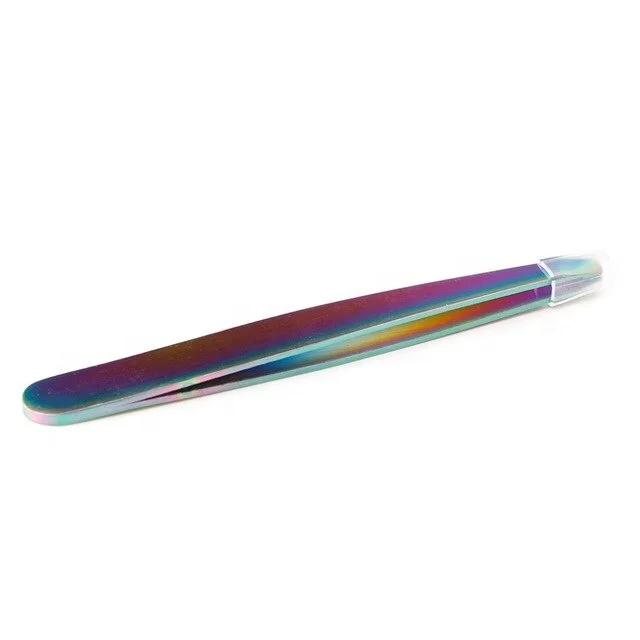 Sialkot Made Eyelash Tool Rainbow Steel Slant Tip Beauty Eyebrow Tweezers Hair Remover Clip Makeup Tool By Germed Enterprises