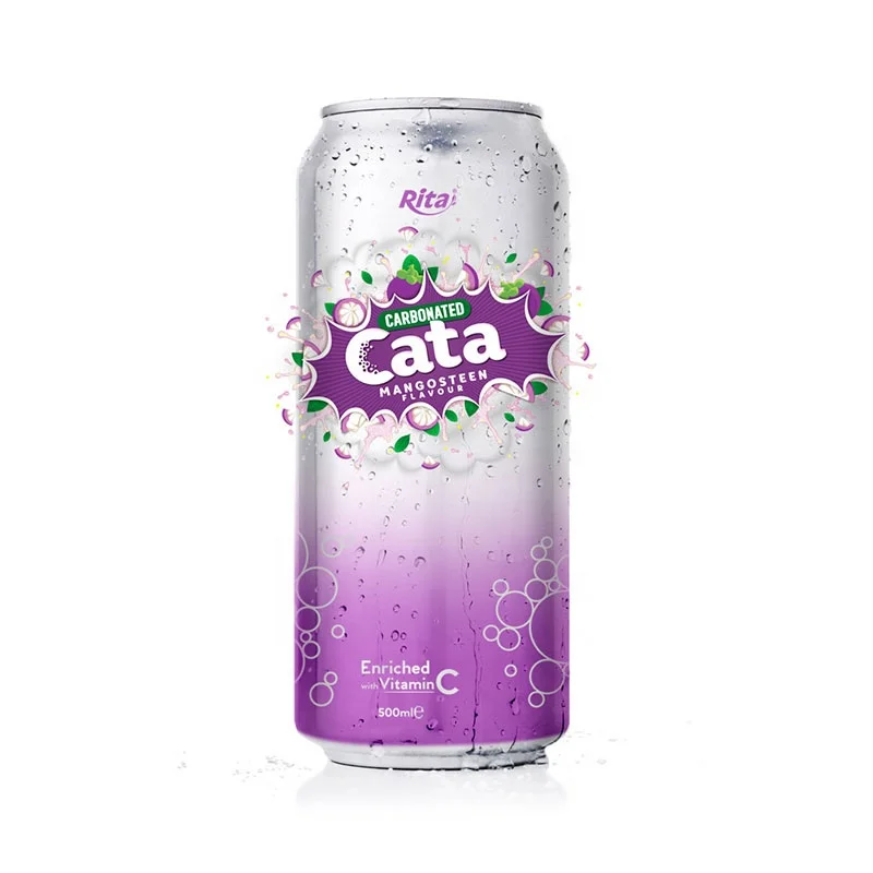 High Quality Free Sample OEM Production Rita Beverage  250ml Canned Lemon Flavored Sparkling Water