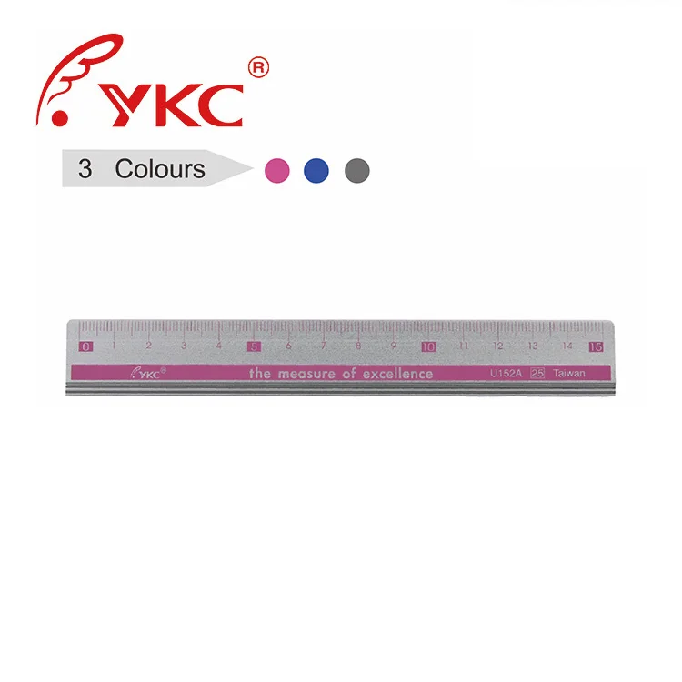 U152A Drafting supplies metal ruler 15cm