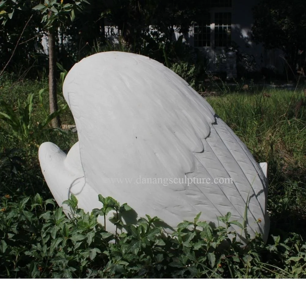 Hand Carved Baby Angel White Marble Statue Custom Size Figure Statue Indoor Outdoor Garden Cemetery Versatile Design Home Office