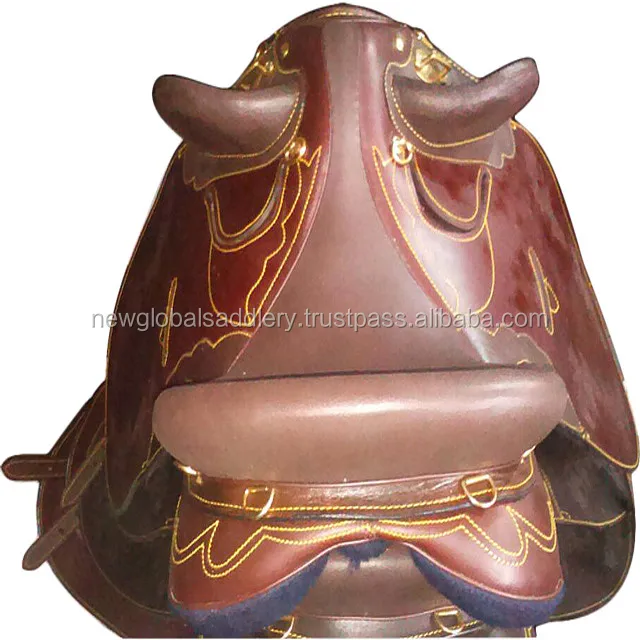 New Australian stock saddle Brown horse saddles for sale IN;34648