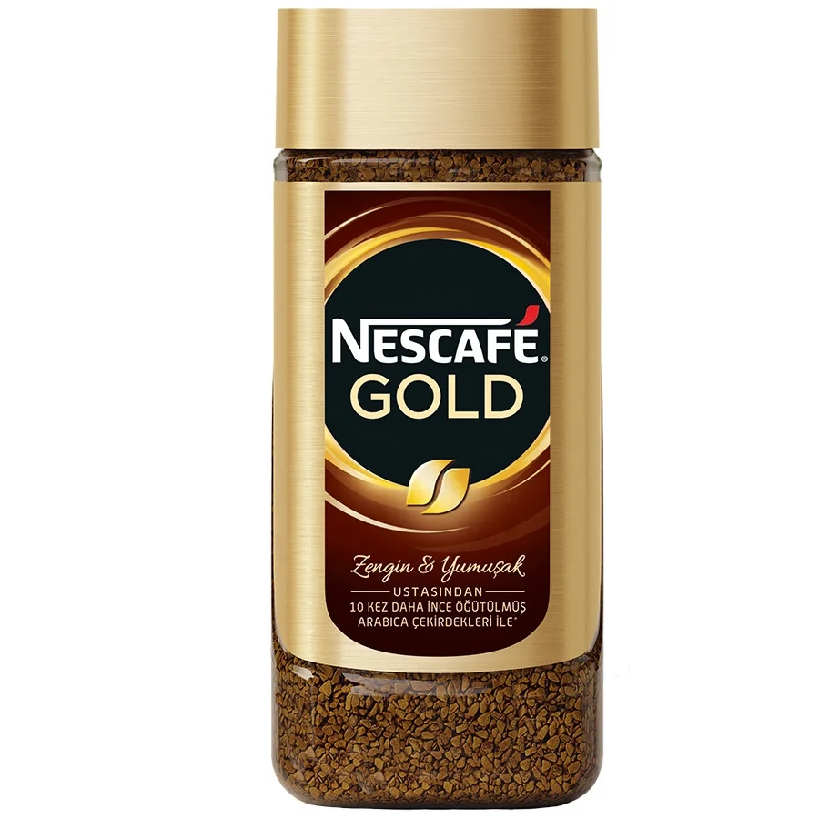 
For Nes cafes Gold Instant Coffee 200 Gr Glass Jar 