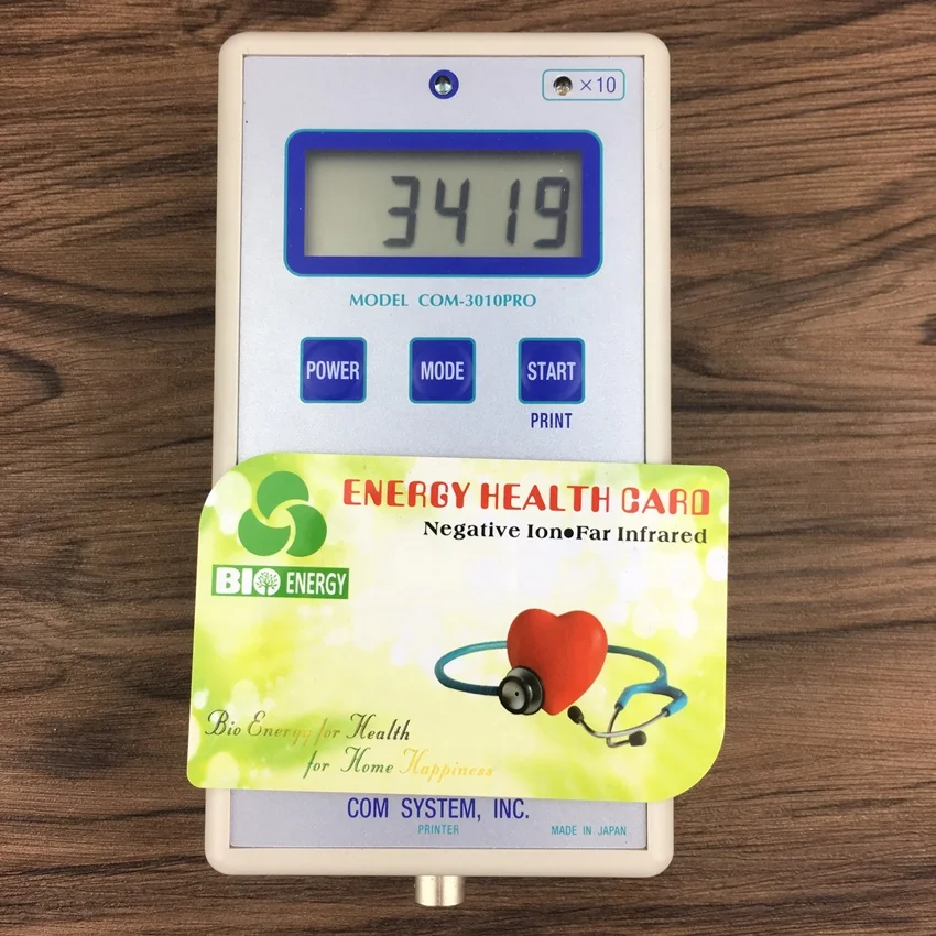 quantum energy card for health care bio energy card 3500ion negative ion power chip 85*54mm with manual and bag customized logo