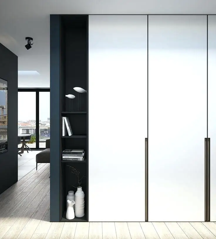 New style wooden walk in closet cabinet design from Enrich company