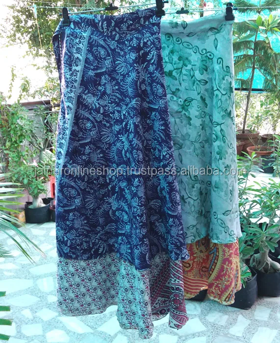 Indian Designer old silk sari sarong from jaipuronline