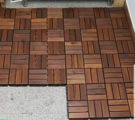 ACACIA DECK TILE 9/10 PCS PER BOX  OR CUSTOMIZED FOR GARDEN, SWIMMING POOL, BALCONY FLOORING