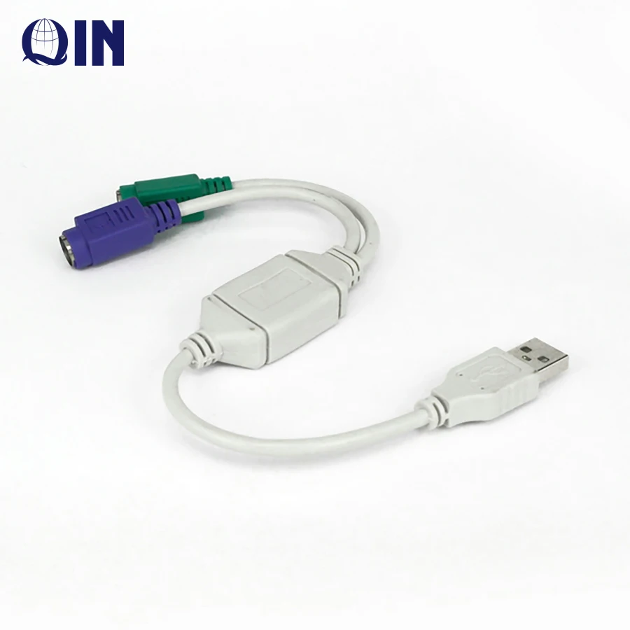 USB to PS/2 PS2 Cable Keyboard Mouse Adapter Converter