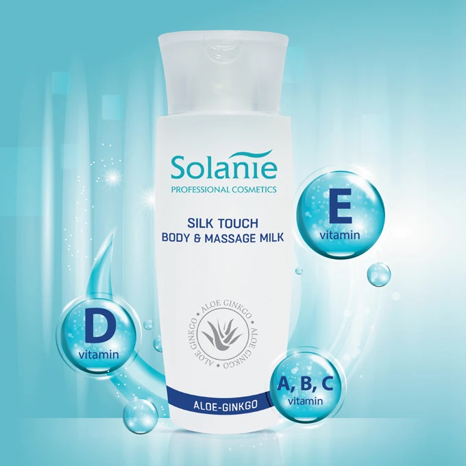 Solanie Silk touch body & massage milk Anti Wrinkle Massage Cream Anti Aging Moisturize Body Lotion 150ml 500ml