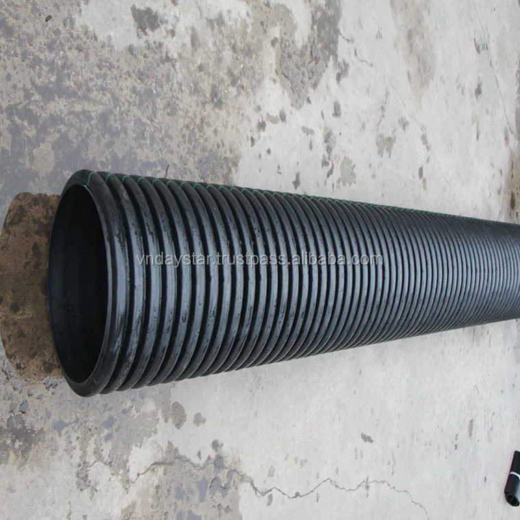 Top Quality HDPE Double Wall Corrugated Pipes For Industry Construction