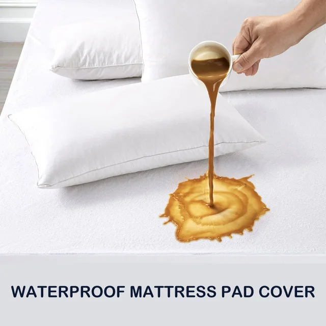New Waterproof Terry Towel Mattress Protector Fitted Sheet Bed Cover All Sizes