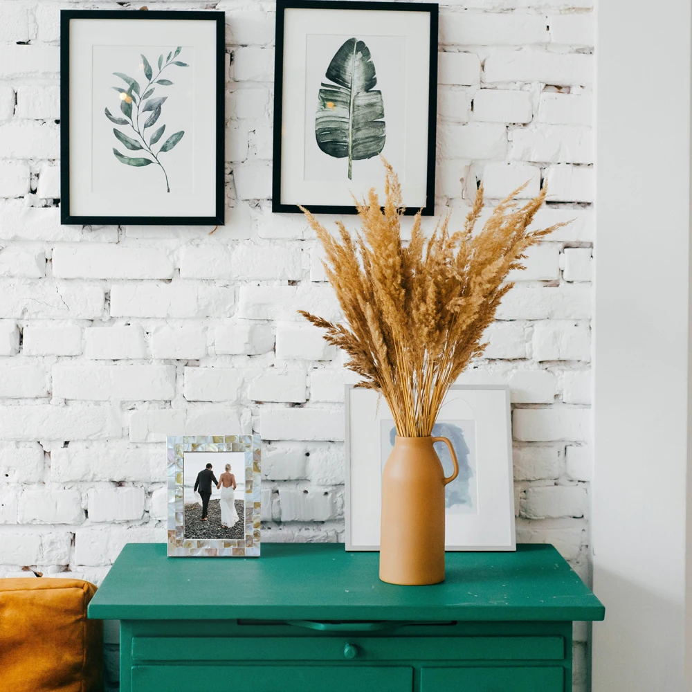 Decorative 4x6 Mother of Pearl MOP Photo Frame Decorative Table wall Photo frames For Home Decor