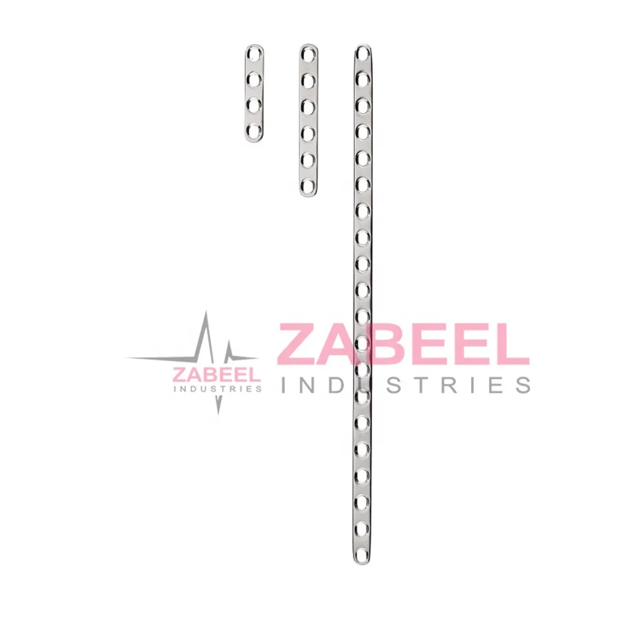 1.5mm Straight Mini Bone Plate 04 Holes to 20 Holes Orthopedic Veterinary implants by Zabeel Industries