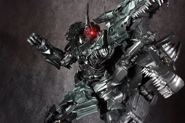 Черный BMB LS05 легированной стали негабаритных гримлока SS динозавр стальной трос древних ПВХ фигуркы игрушки LS-05