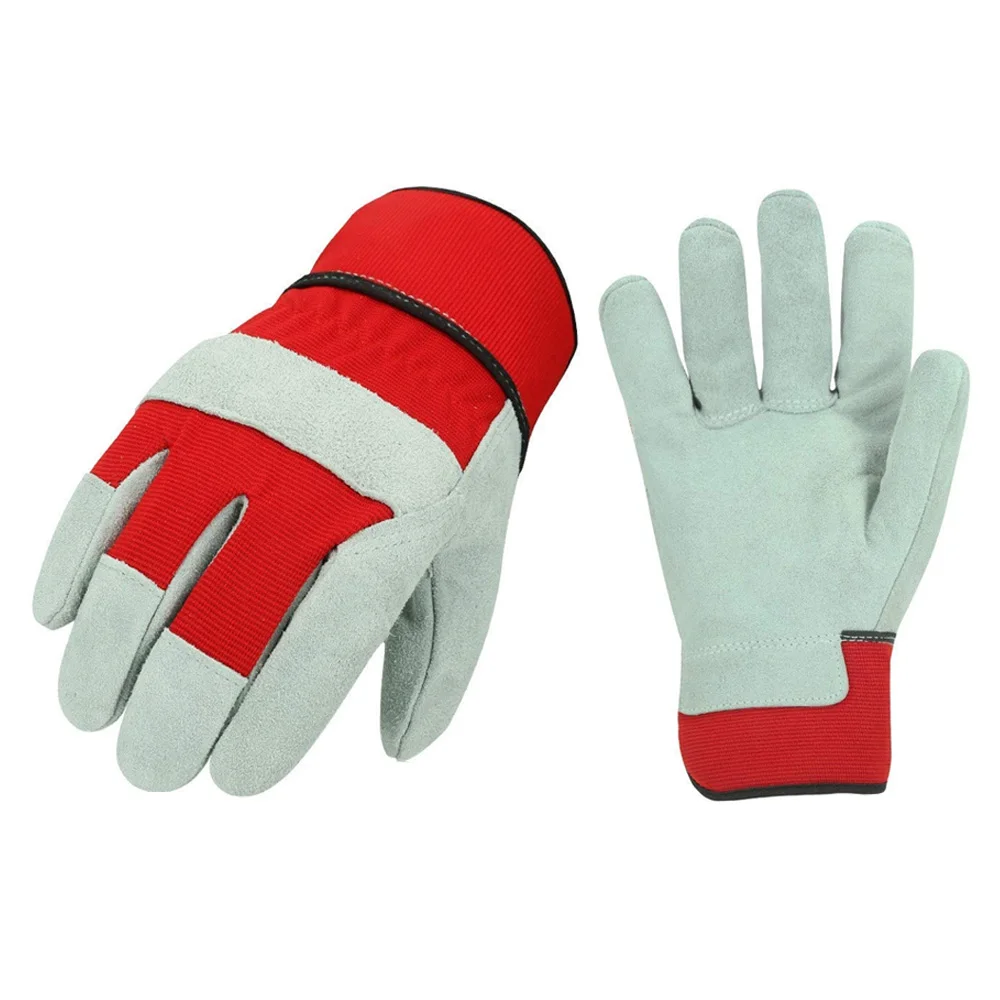 High quality cowhide Leather Working Welding Gloves Safety Protective Garden Sports Gloves hand gloves working