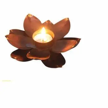 GOLDEN LOTUS TEA LIGHT CANDLE HOLDER  HOME DECORATIVE CANDLE HOLDER HANDICRAFT CANDLE HOLDER