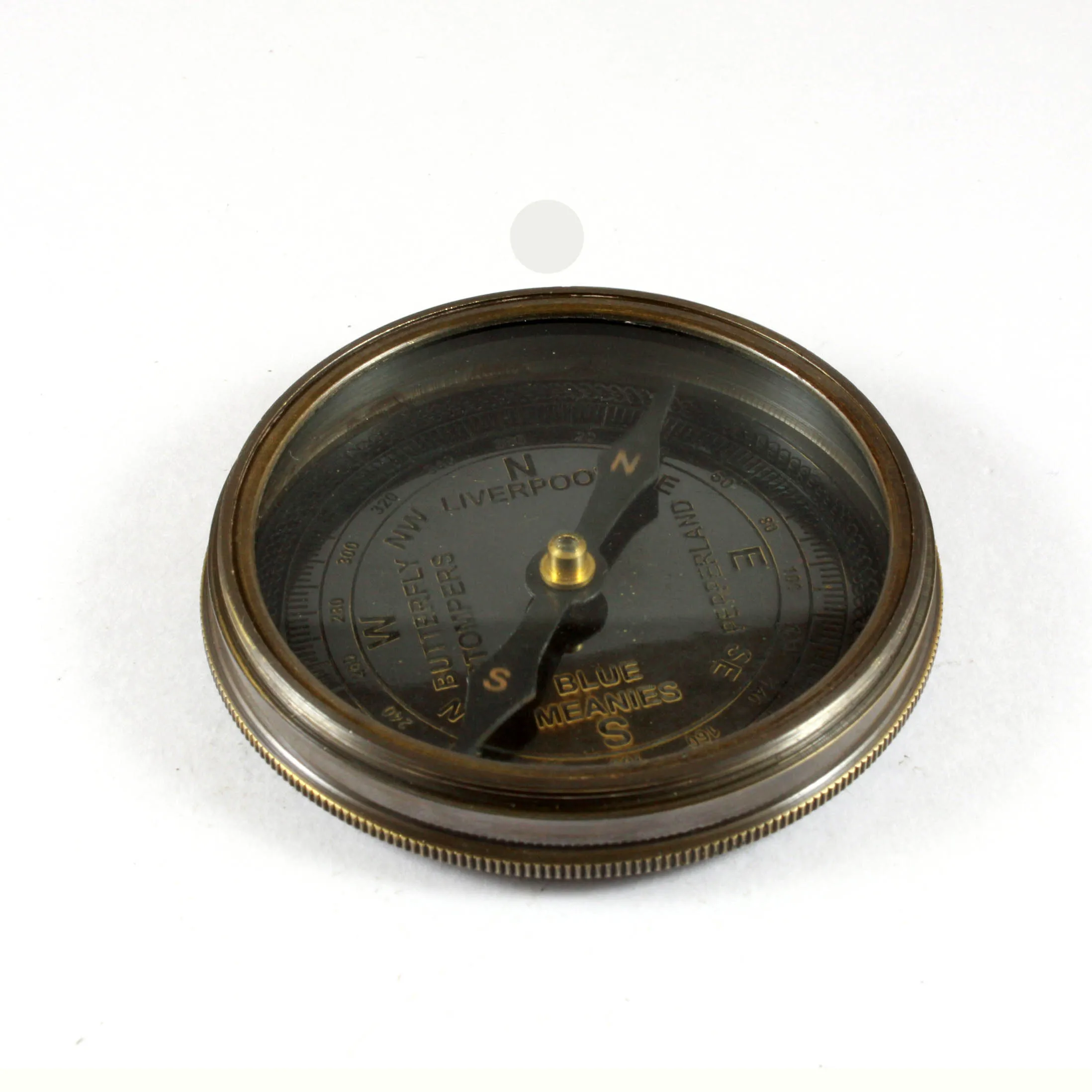 nautical handmade brass polished directional compass in carry leather case pocket marine for anniversary gift birthday