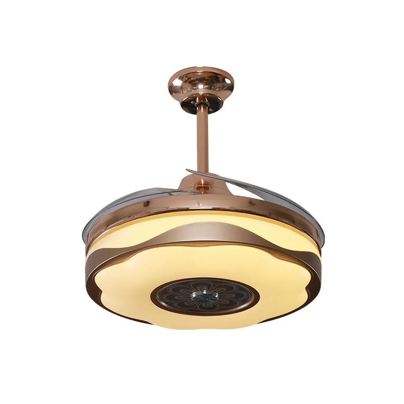 Потолочный вентилятор светодиодная люстра с регулируемой яркостью выдвижной дистанционным управлением бесшумные потолочные вентиляторы для столовой/спальни 42 дюйма