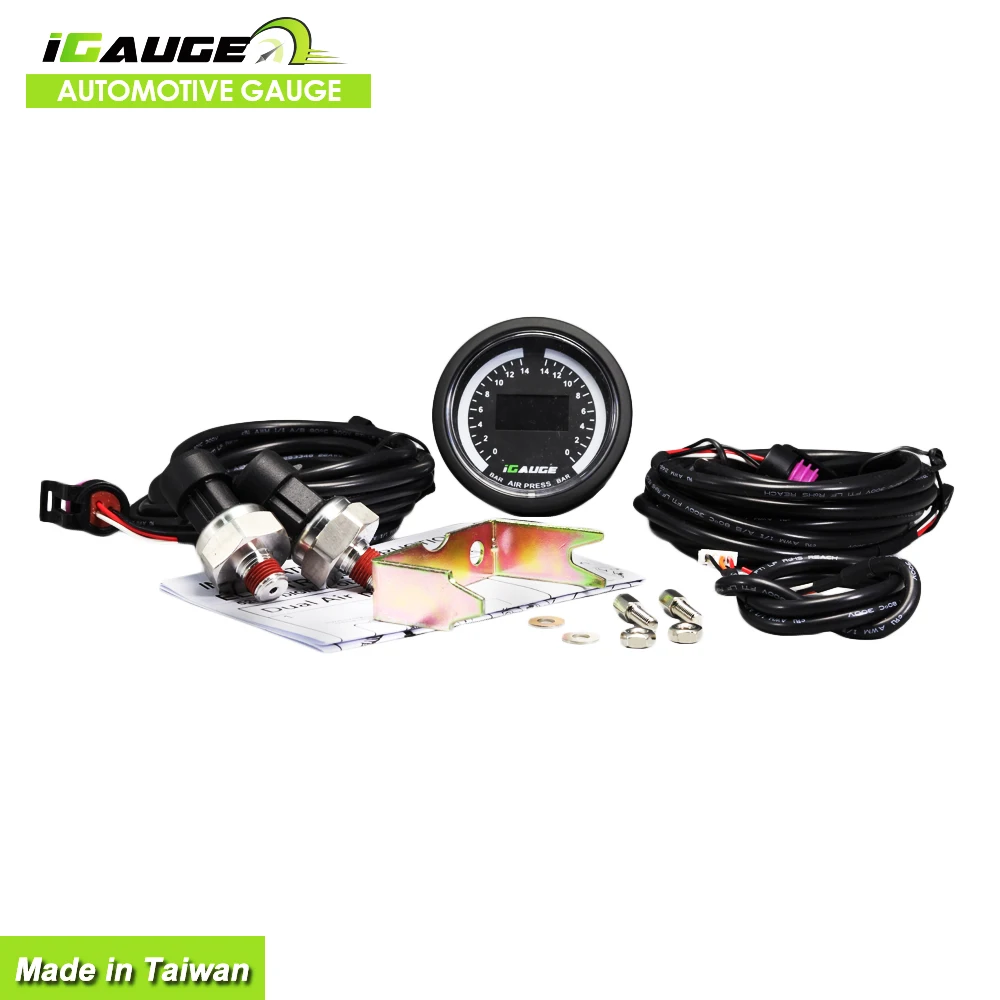 Universal dual  Digital Display Air Pressure Gauge