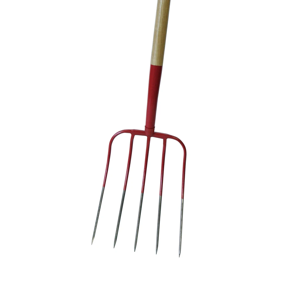 
Elephant carbon steel wooden handle forks agricultural tools for sale 
