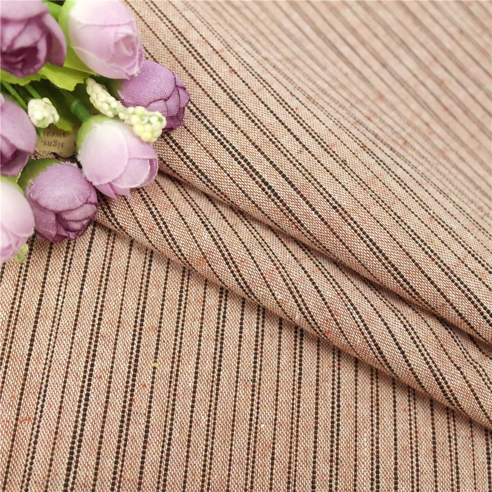 2019 breathable  cotton linen blend fabric woven for clothing use cotton linen stock lot