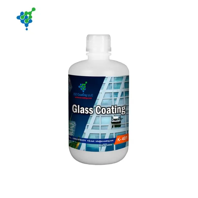 Self cleaning solvent coating for parabrisas