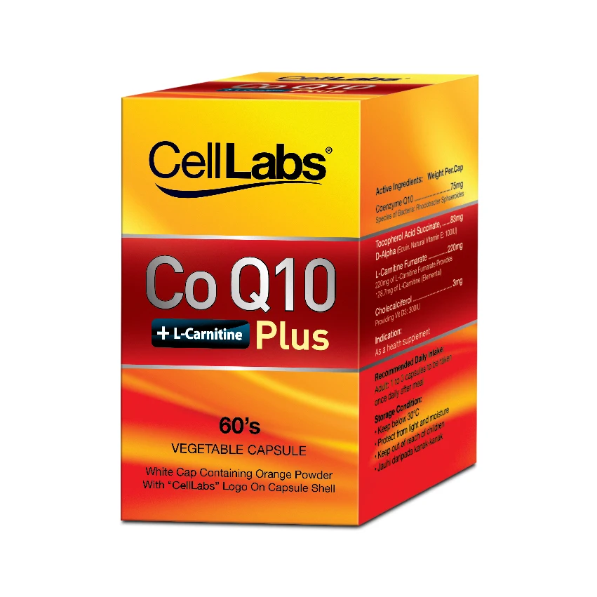 
Malaysia CellLabs CoQ10+L-Carnitine 
