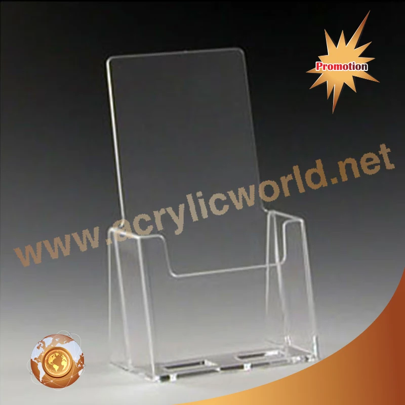 Customized Acrylic brochure holder,leaflet holder,newspaper holder acrylic brochure rack