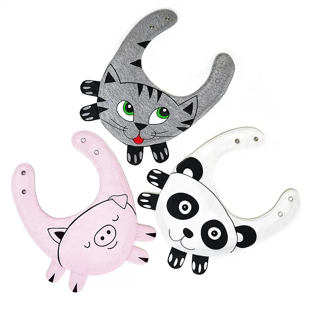 New Design Baby Silicon Bib Personalise Adjustable Sizes Food Grade Silicone Waterproof Cute Silicone Baby Bibs For Eating