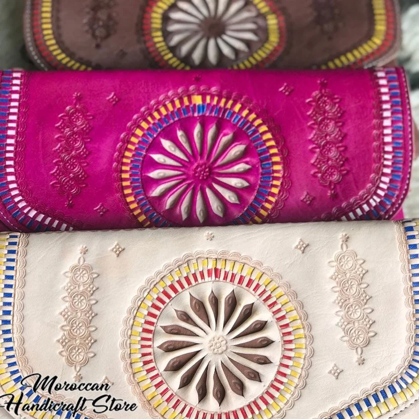 Moroccan Genuine Leather Shoulder Bag for Ladies Handbag at Low Price