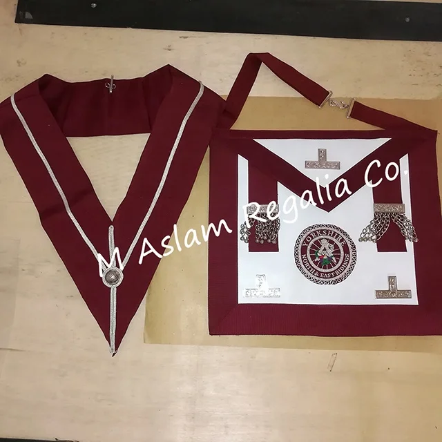 Provincial Steward Master Mason Leather Apron , Rosettes Apron