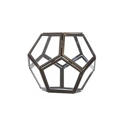 Metal Glass Terrarium for Home Decoration Office Decoration Wedding Decoration