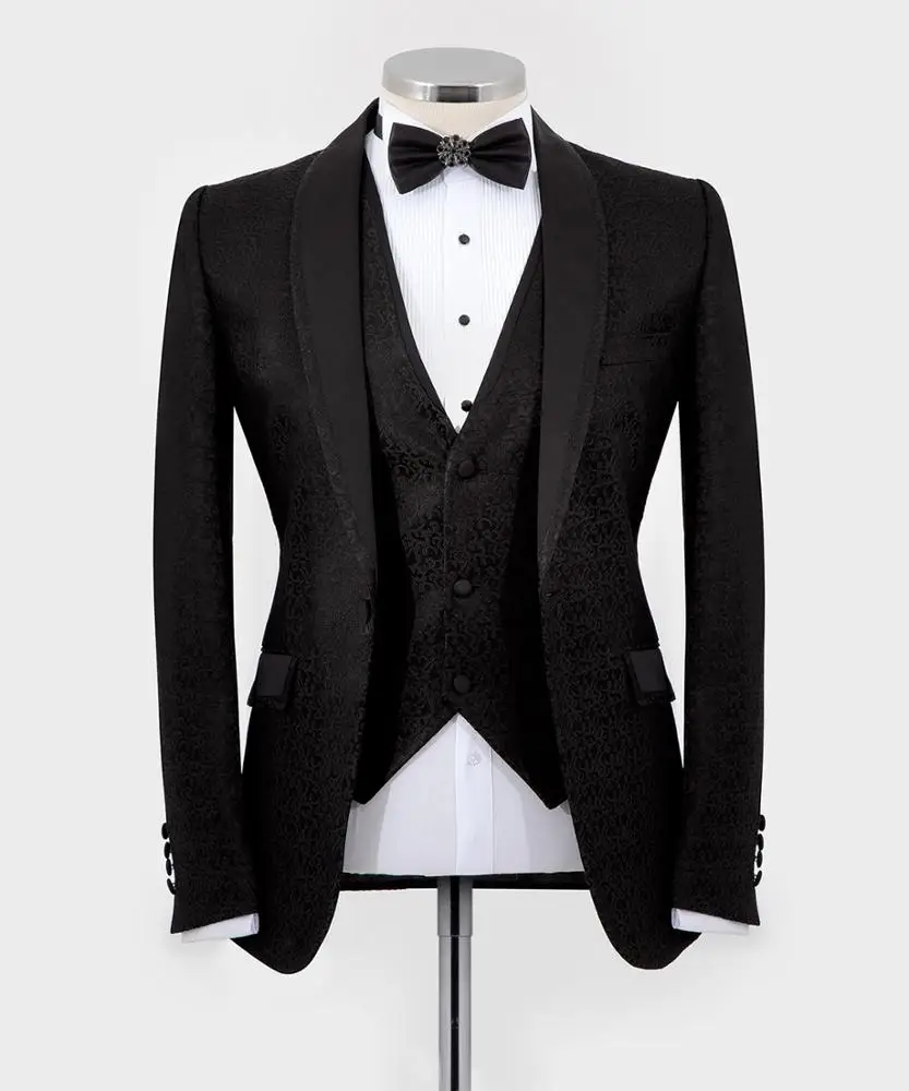 Black Patterned Tuxedo