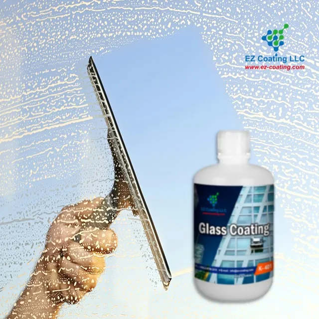 Self cleaning solvent coating for parabrisas