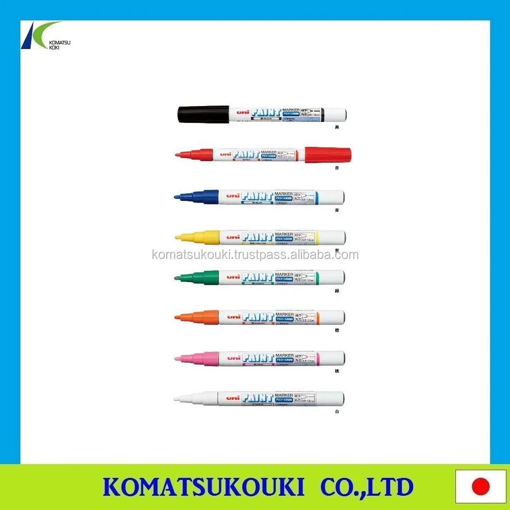 Easy-use powerful name marker pen PNA-155T 1P for metal, glass, plastic, wood, Made in Japan