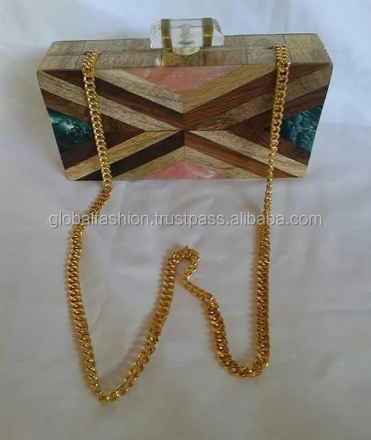 Indian Ethnic Resin Clutch Purse Fashionable Ladies Party Bag Wedding Women Resin Purses Evening Clutch Bag for Women