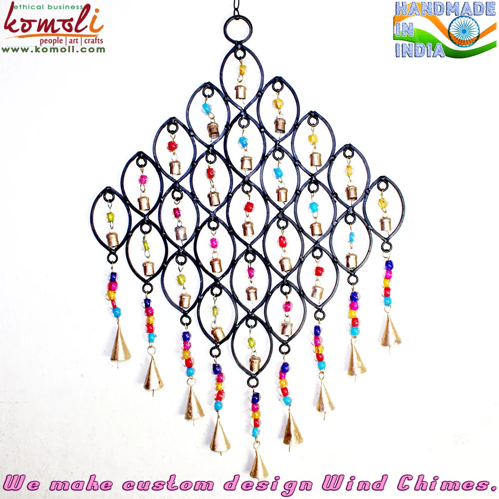 
Christmas tree shape wrought iron craft ornaments Indian wind chime wholesale 