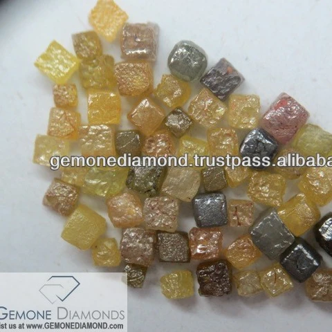 100% Mixed Color Natural Loose Rough Diamond Beads for sale,Industrial Rough Diamonds,Congo Cube Rough Diamonds