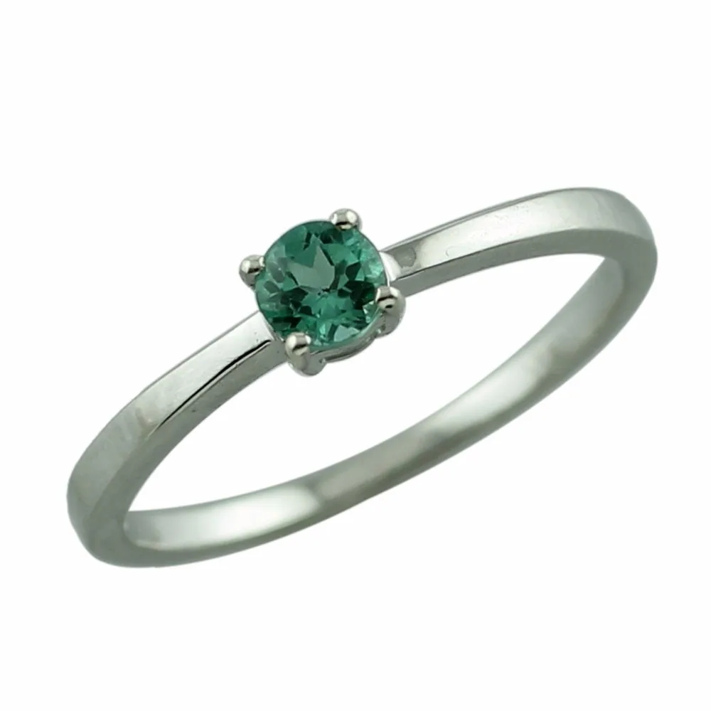 Зеленый Апатит пасьянс обручальное кольцо из твердого золота