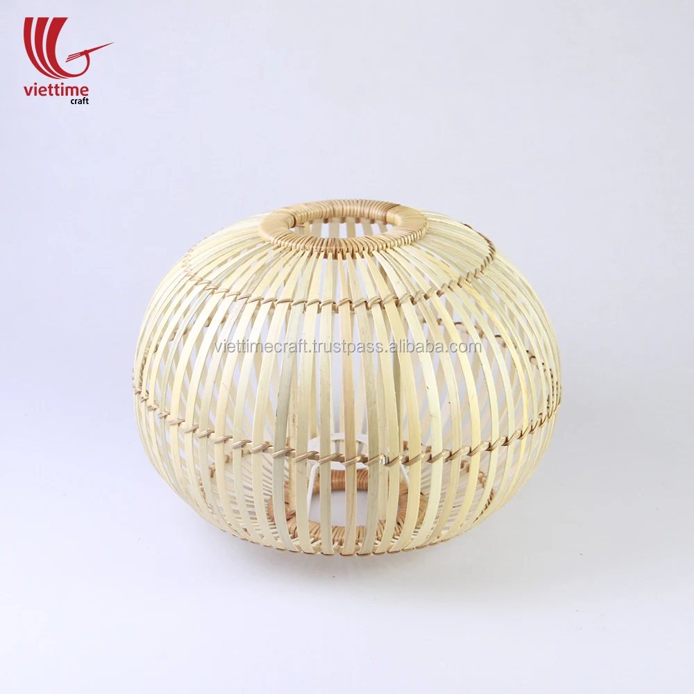 Vietnam Handcrafted Wicker Ceiling Bamboo Lamp Shade Hanging Lampshade for Decoration Wholesale