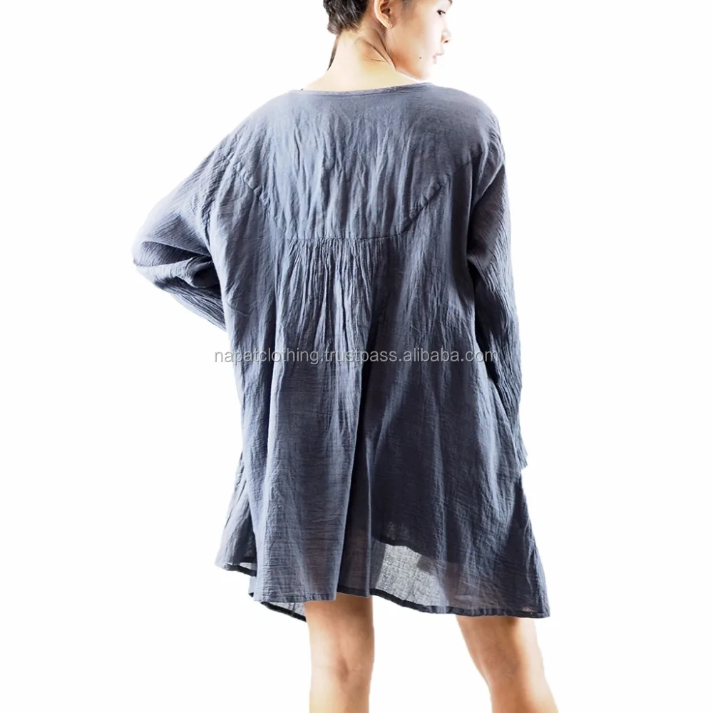 NAPAT Bohemian Women Tops Blouse o-neck Hippie Boho Clothing