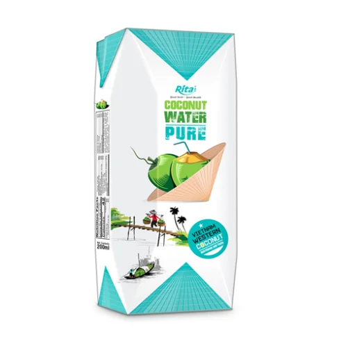 200ml Aseptic Pack Fresh Coconut Water Rita Brand Pure Coconut Water