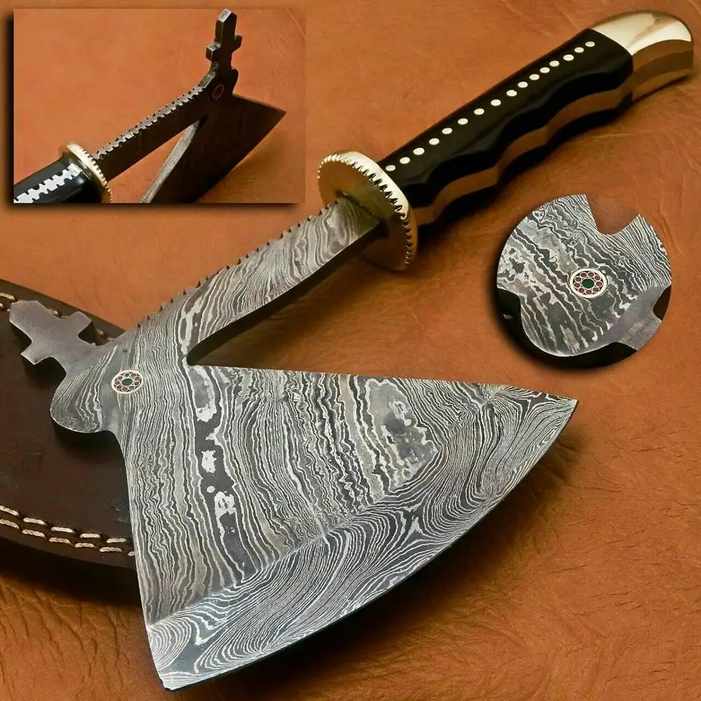 damascus steel  axe