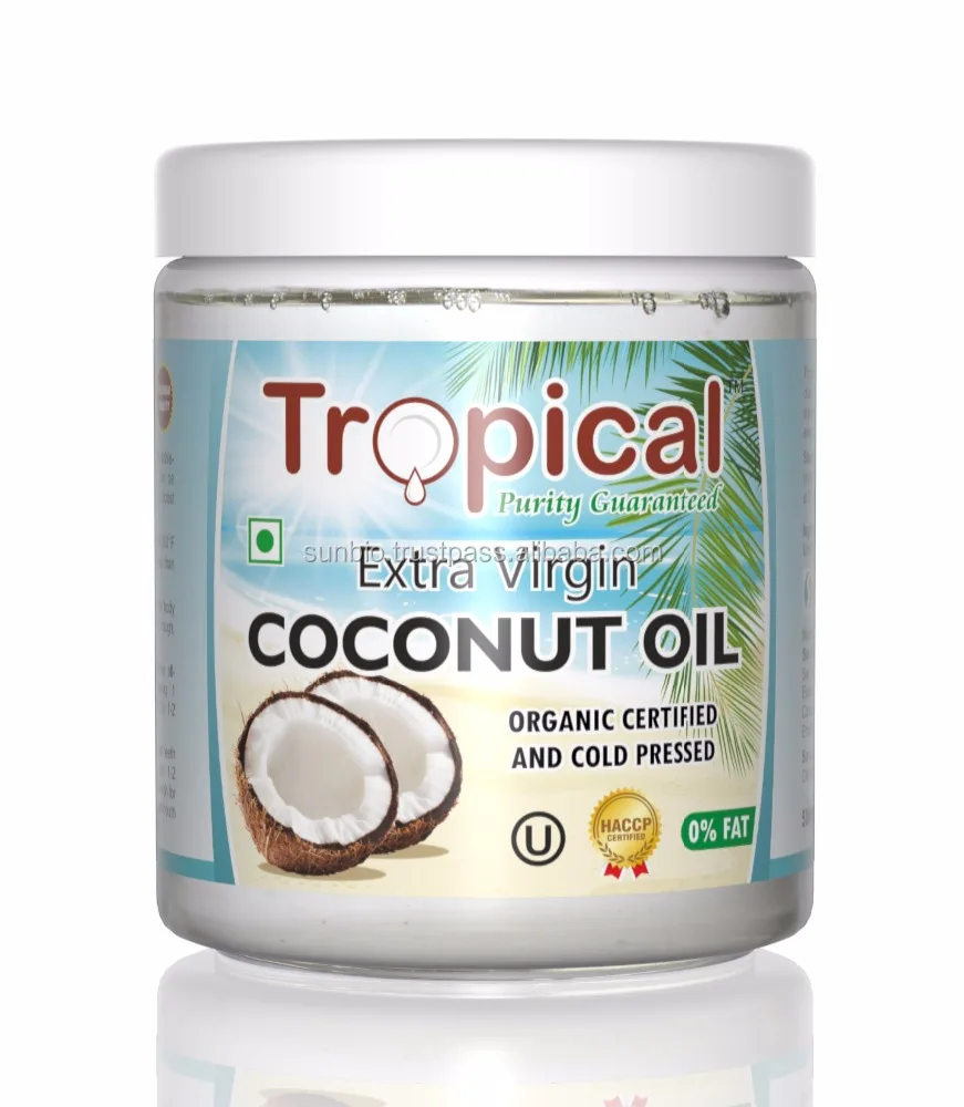 Extra Virgin Coconut Oil in Glass & PET Jars Non Hydrogenated Virgin Coconut Oil filled in Glass Jars 250 ml/ 500 ml / 1000 ml
