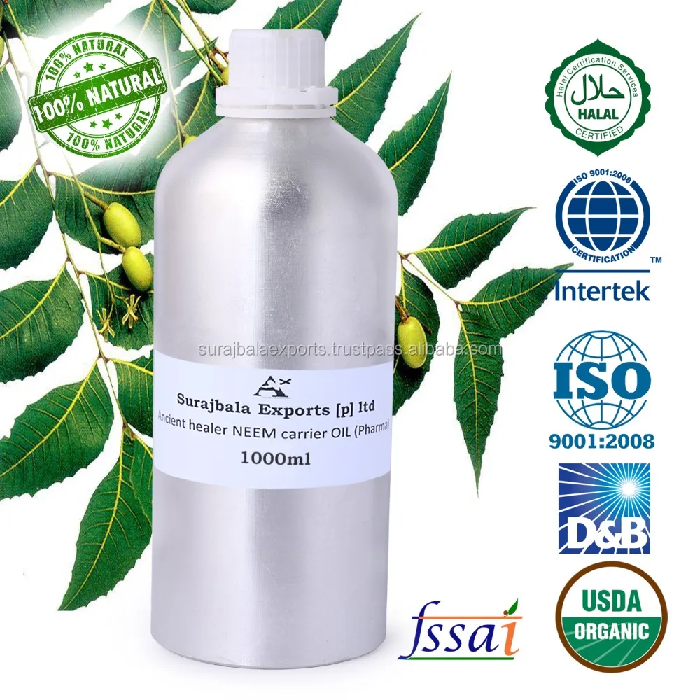 Pure and Naturally proven healthy Neem carrier oil