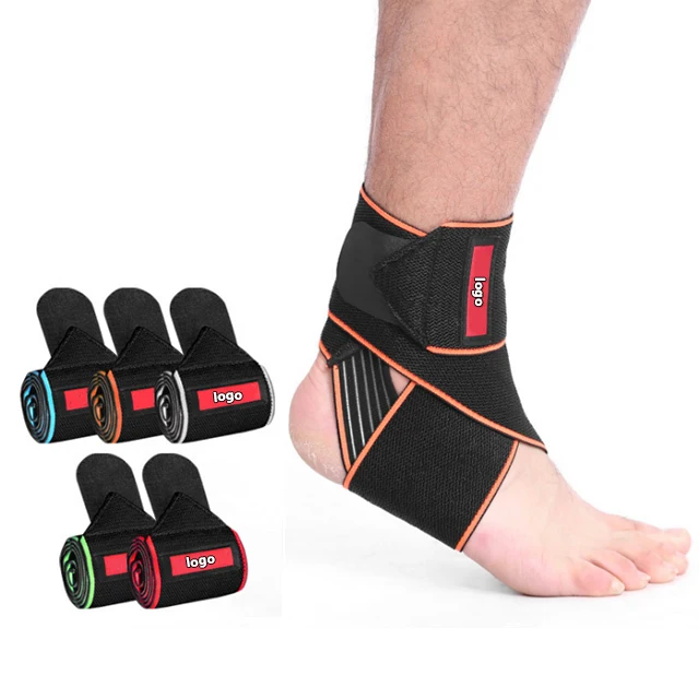 Лидер продаж 2019 amazon, эластичный баскетбольный фиксатор голеностопа, компрессионная поддержка для спорта
